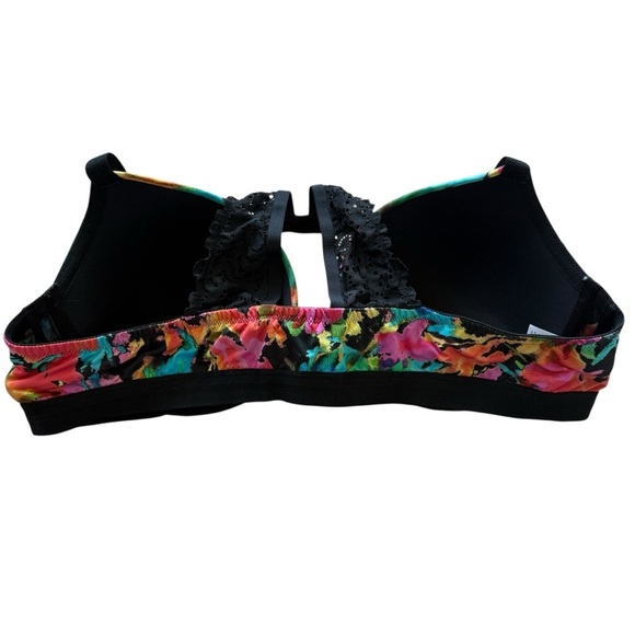 Cacique Women's Floral Lace Underwire Bra 48B Multicolor Adjustable Straps Comfy - Picture 4 of 7